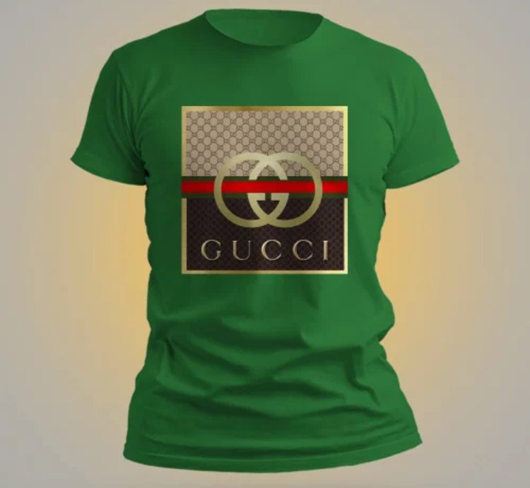 Gucci Art Logo Shirt Usa Size S-5xl Green