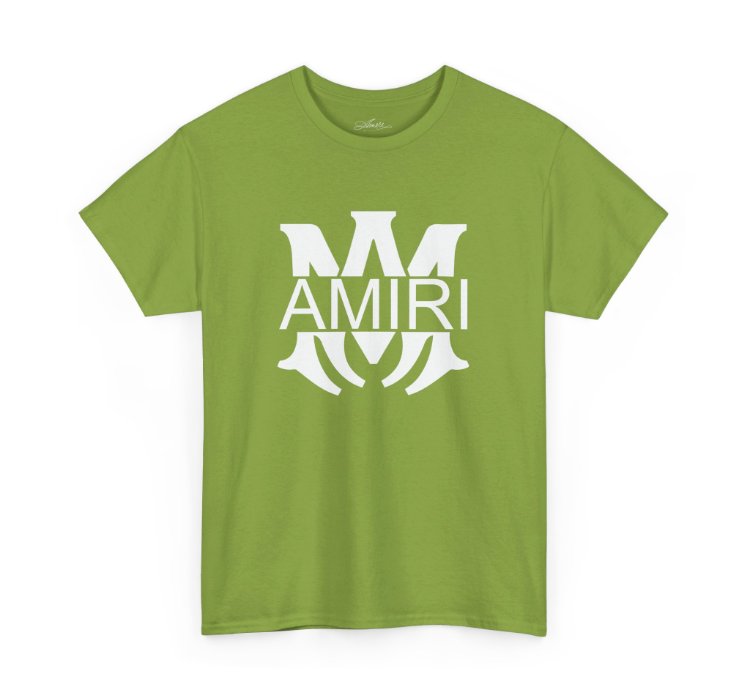 Am Amiri Logo Kiwi T-shirt - Size Usa 12