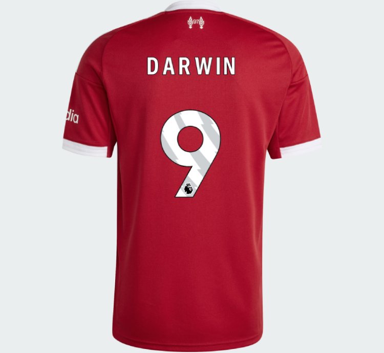 Liverpool 2025-26 Darwin 9 Home Jersey Red