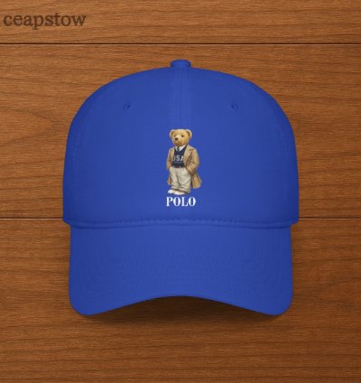 Polo Ralph Lauren Mens Polo Bear Twill Cap - Polo Bear Hats - Royal Blue