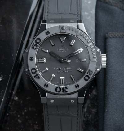 Hublot Big Bang King 48 Limited Edition 300m Black Ceramic Leather Rubber