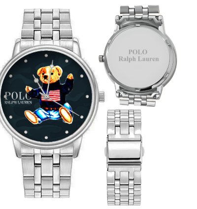 Polo Bear D83 Military Sitting Bear Metal Silver