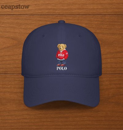 Polo Ralph Lauren Mens Polo Bear Twill Cap Navy