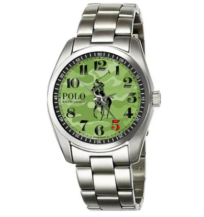 Polo Military Green Swiss Made Sport Metal Watch