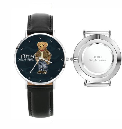 Polo Bear Watch D80 Black Leather