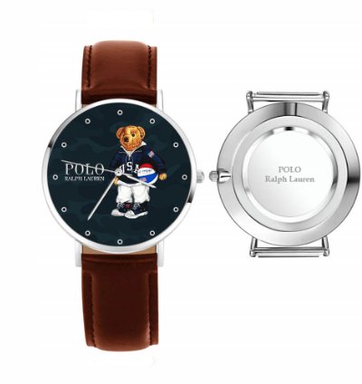 Polo Bear D82 Military Basket Leather Brown