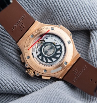 Hublot Big Bang Cappuccino Rose Gold Chocolate Dial Chronograph Rubber 41mm