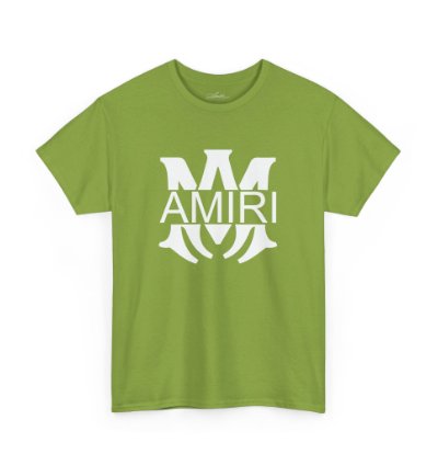 Am Amiri Logo Kiwi T-shirt - Size Usa 12