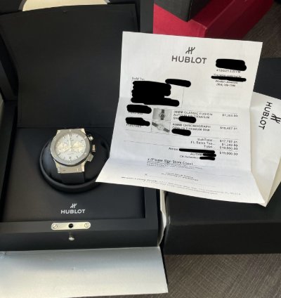 Hublot Classic Fusion Chronograph Opaline 2023 Titanium Rubber Automatic 45mm