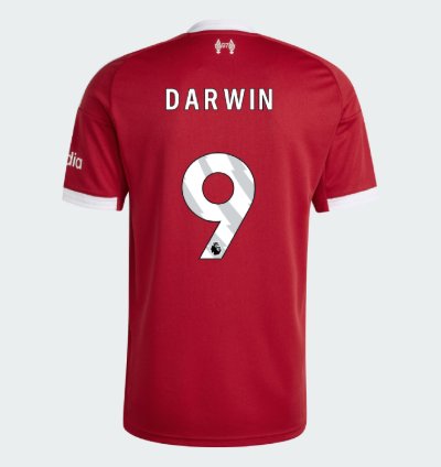 Liverpool 2025-26 Darwin 9 Home Jersey Red