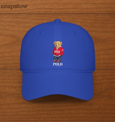 Polo Ralph Lauren Mens Polo Bear Twill Cap Royal Blue
