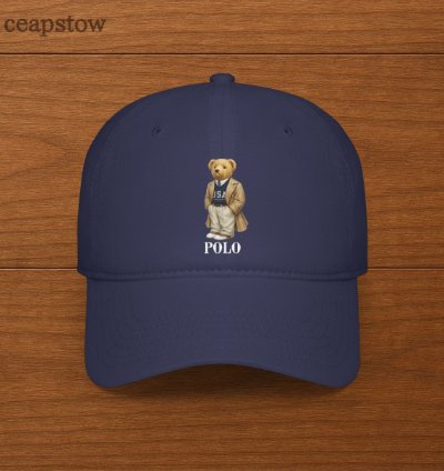 Polo Ralph Lauren Mens Polo Bear Twill Cap - Polo Bear Hats - Navy