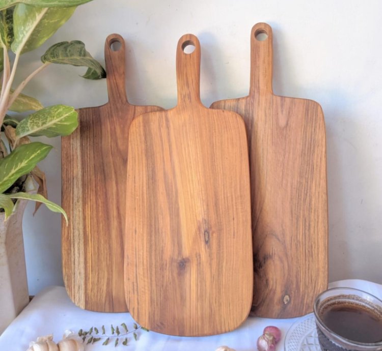 Solid Wood White Cutting Board Teak Cutting Board