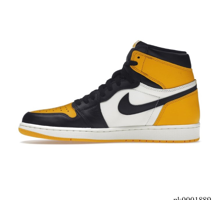 Air Jordan 1 Taxi Yellow Toe Shoes Sneakers