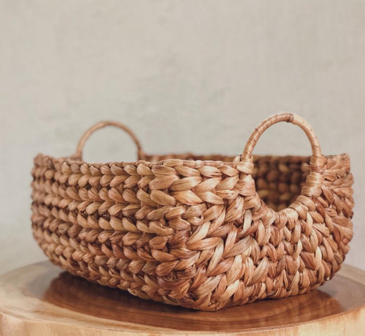 Woven Water Hyacinth Hampers Basket