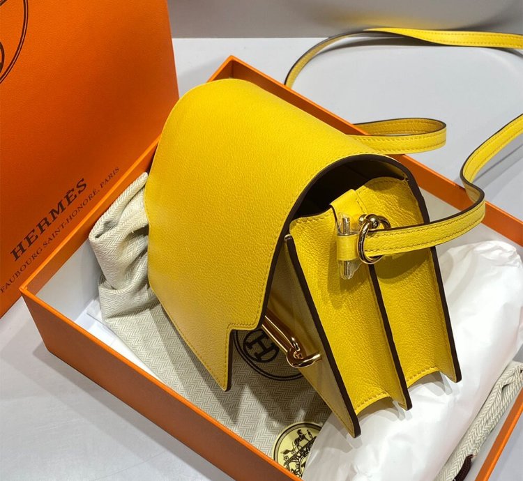Hermes Roulis Mini Bag Gold Hardware Yellow