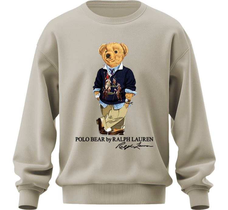 Polo Bear Tuxedo Sweatshirt Jk03 Usa Size Sand