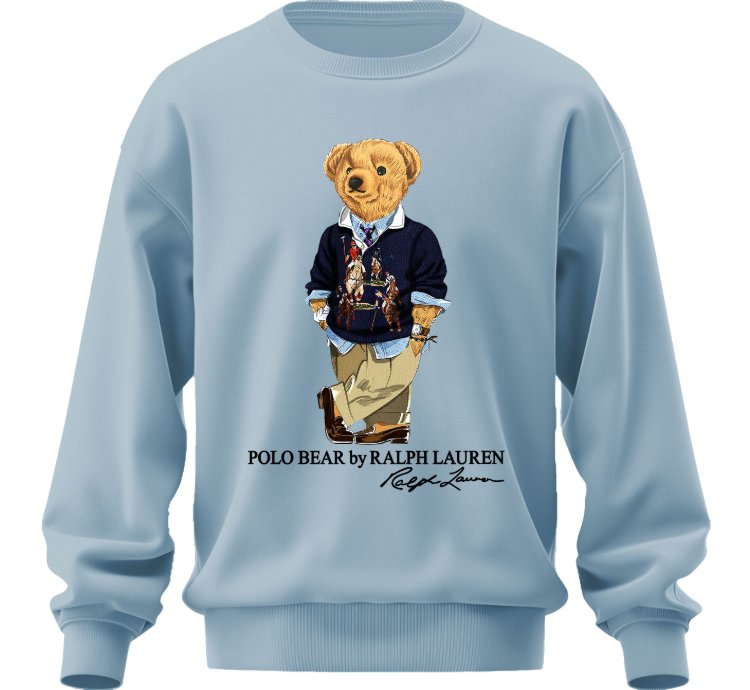 Polo Bear Tuxedo Sweatshirt Jk03 Usa Size Light Blue