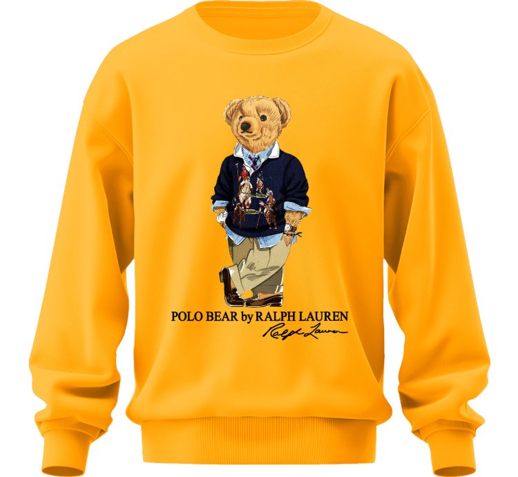 Polo Bear Tuxedo Sweatshirt Jk03 Usa Size Gold