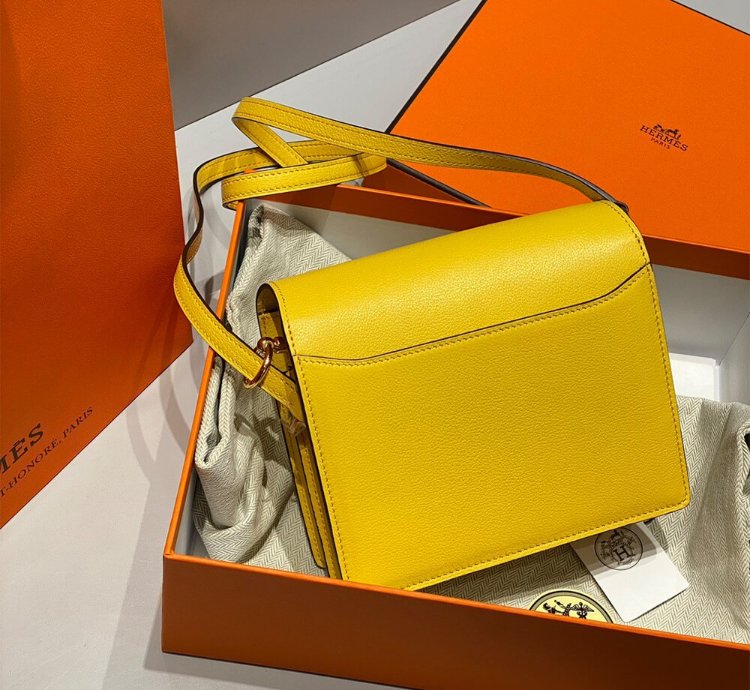 Hermes Roulis Mini Bag Gold Hardware Yellow