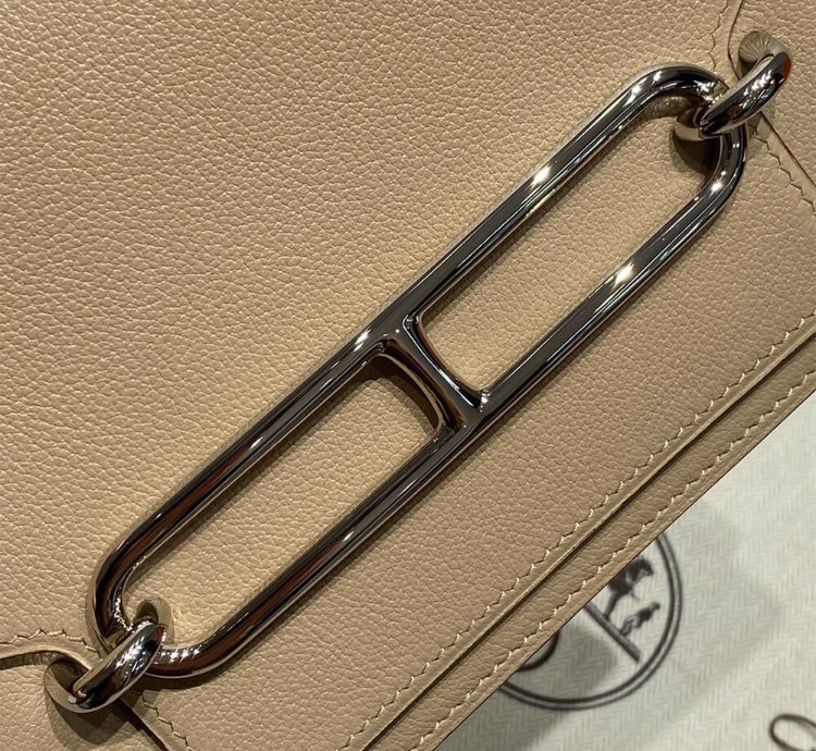 Hermes Roulis Mini Bag Palladium Hardware Poussiere