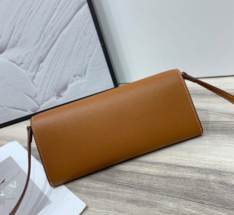 Hermes Maillon To Go Wallet Gold Plated Tan