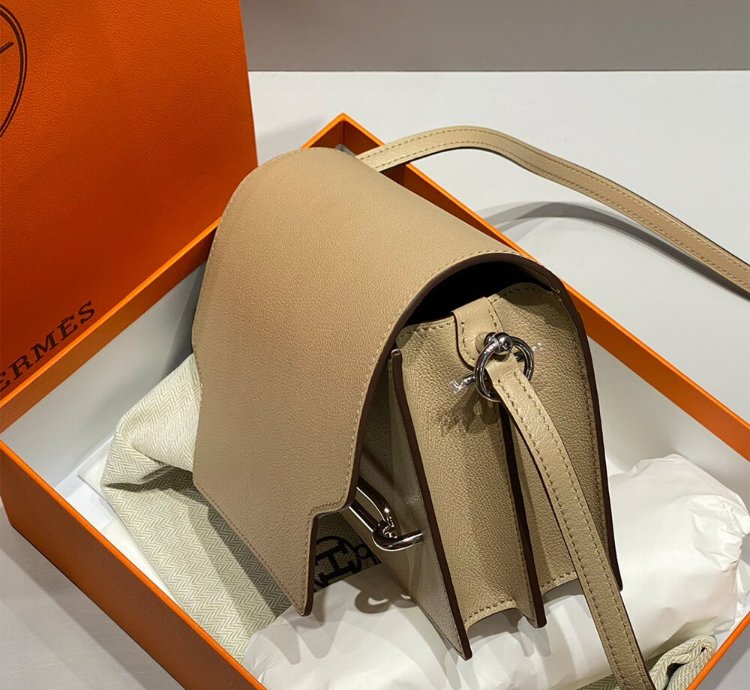 Hermes Roulis Mini Bag Palladium Hardware Poussiere