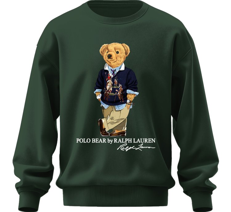 Polo Bear Tuxedo Sweatshirt Jk03 Usa Size Forest Green