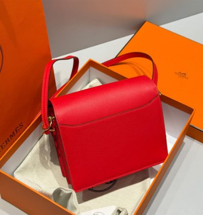 Hermes Roulis Mini Bag Gold Hardware Red