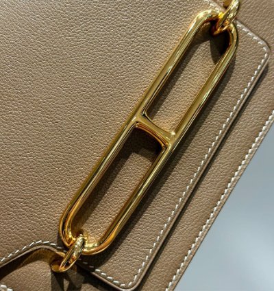 Hermes Roulis Mini Bag Gold Hardware Etoupe