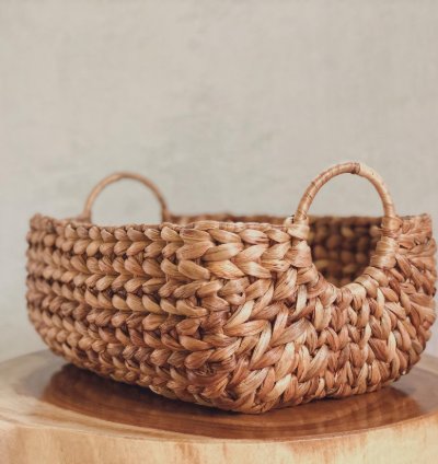Woven Water Hyacinth Hampers Basket