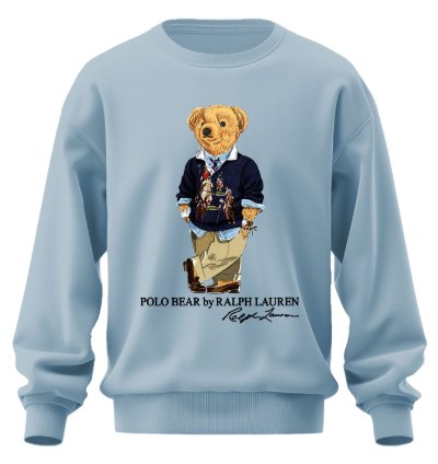 Polo Bear Tuxedo Sweatshirt Jk03 Usa Size Light Blue