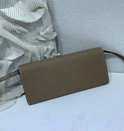 Hermes Maillon To Go Wallet Palladium Plated Etoupe