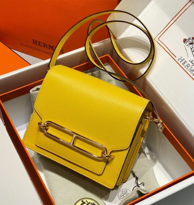 Hermes Roulis Mini Bag Gold Hardware Yellow