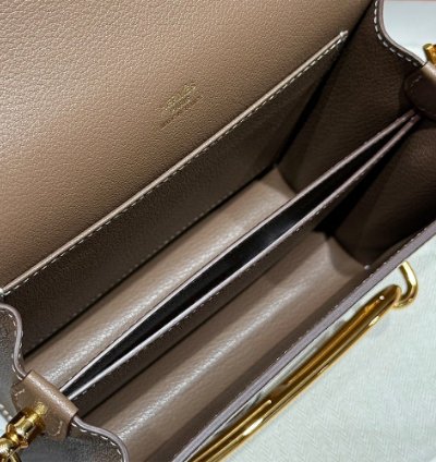 Hermes Roulis Mini Bag Gold Hardware Etoupe