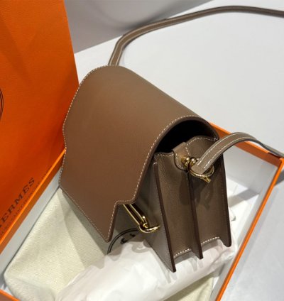 Hermes Roulis Mini Bag Gold Hardware Etoupe