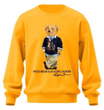 Polo Bear Tuxedo Sweatshirt Jk03 Usa Size Gold