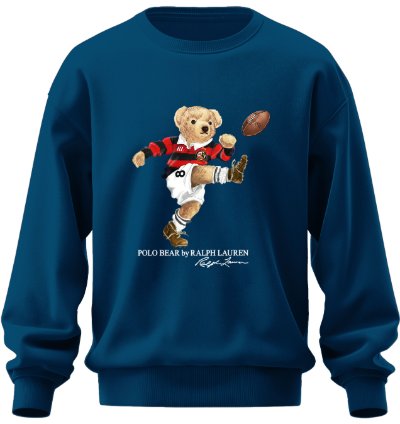 Polo Bear Football Sweatshirt Jk01 Usa Size Navy