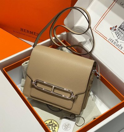 Hermes Roulis Mini Bag Palladium Hardware Poussiere