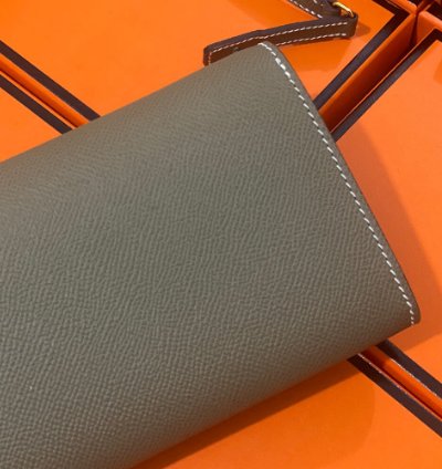 Hermes Maillon To Go Wallet Gold Plated Etoupe