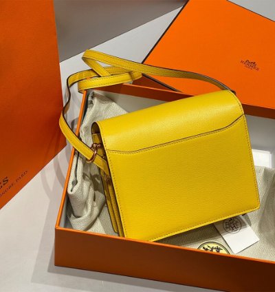 Hermes Roulis Mini Bag Gold Hardware Yellow