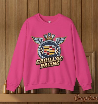 Cadillac Sweatshirt - Cadillac Racing Car Sweater Heliconia