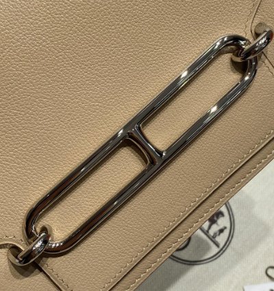 Hermes Roulis Mini Bag Palladium Hardware Poussiere