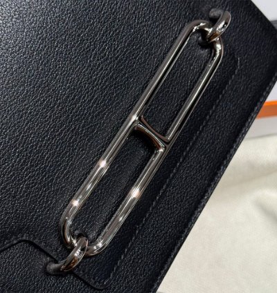 Hermes Roulis Mini Bag Palladium Hardware Black