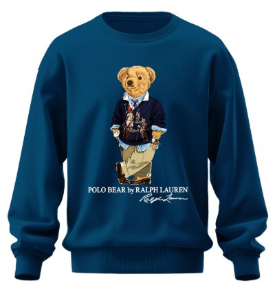 Polo Bear Tuxedo Sweatshirt Jk03 Usa Size Royal Blue