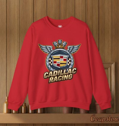 Cadillac Sweatshirt - Racing Car Sweater Red