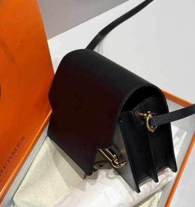 Hermes Roulis Mini Bag Gold Hardware Black