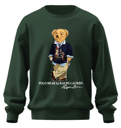 Polo Bear Tuxedo Sweatshirt Jk03 Usa Size Forest Green