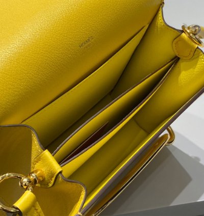 Hermes Roulis Mini Bag Gold Hardware Yellow
