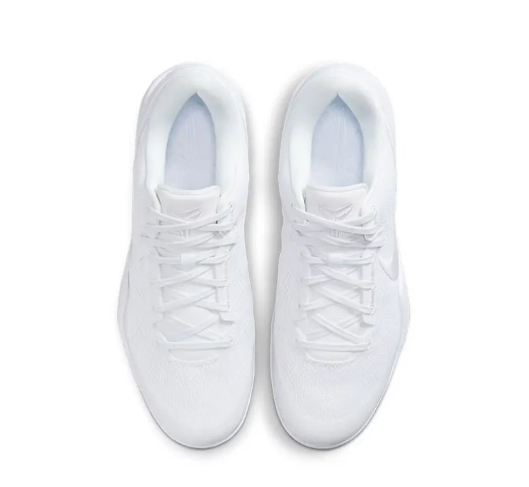 Kobe 8 Protro Triple White Shoes
